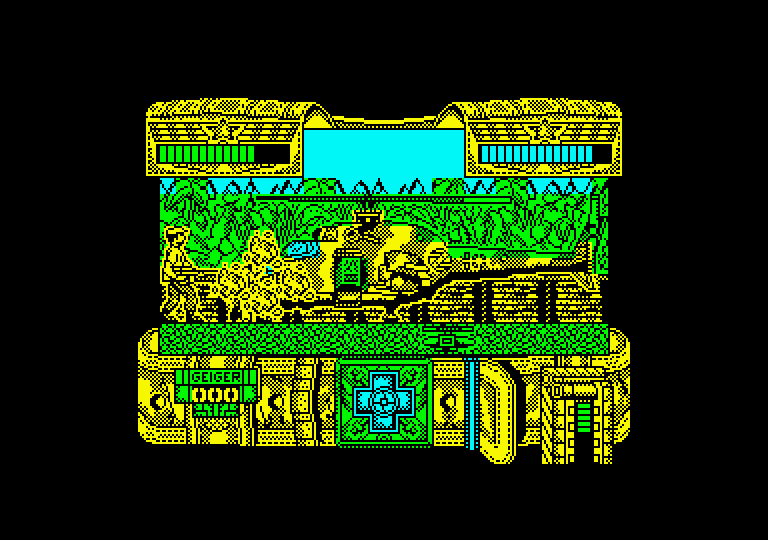Mambo Amstrad CPC Screenshot: Something blew up, that will drain my energy.