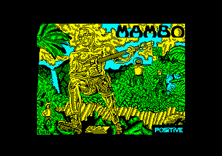 Mambo Amstrad CPC Screenshot: Loading screen.