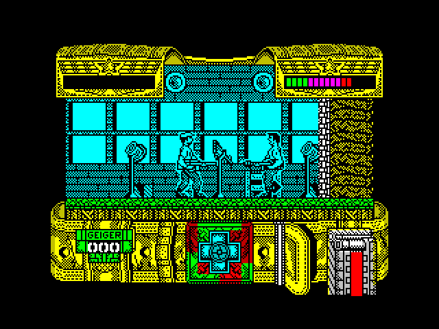 Mambo ZX Spectrum Screenshot: An enemy approaches, think quick!