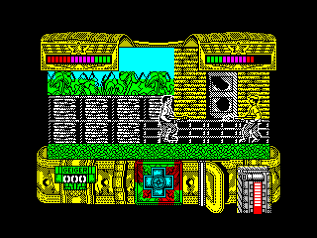 Mambo ZX Spectrum Screenshot: An enemy opens fire!