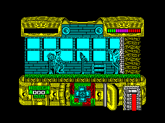 Mambo ZX Spectrum Screenshot: Climbing up to the next floor.
