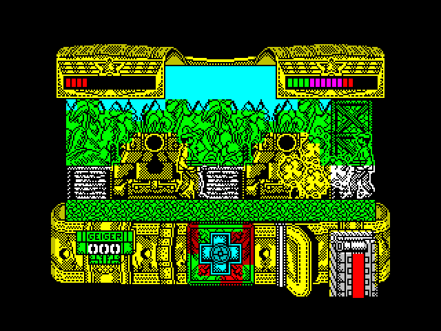 Mambo ZX Spectrum Screenshot: Another mine exploded.