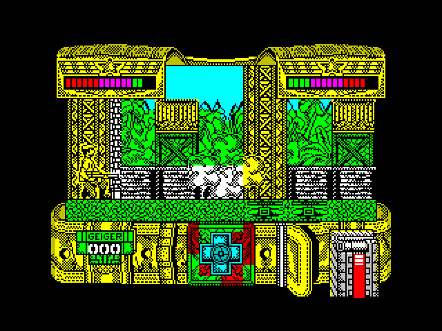 Mambo ZX Spectrum Screenshot: Something exploded, that will drain energy...