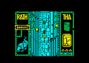 Rath-Tha for Amstrad CPC - Try to pick up the yellow bonus items!