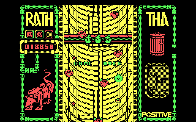 Rath-Tha IBM PC/Compatibles Screenshot: Game over.