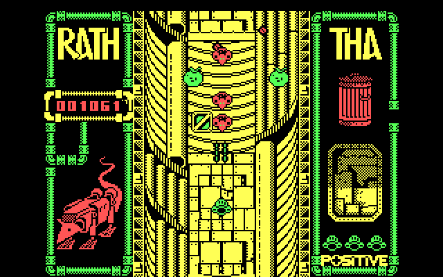 Rath-Tha IBM PC/Compatibles Screenshot: Blasting more enemies...