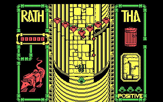 Rath-Tha IBM PC/Compatibles Screenshot: The first wave of opponents approaches...