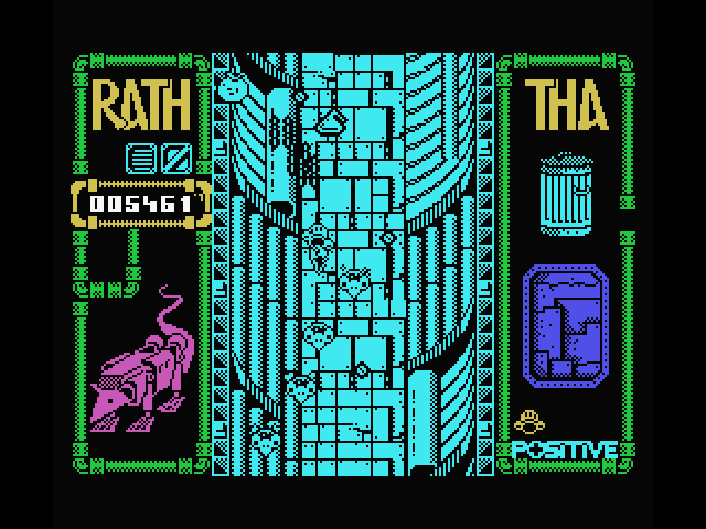 Rath-Tha MSX Screenshot: Attacks from all directions!