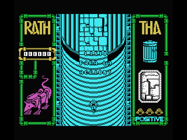 Rath-Tha MSX Screenshot: Game start.