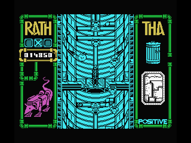 Rath-Tha MSX Screenshot: This barrier has been destroyed!