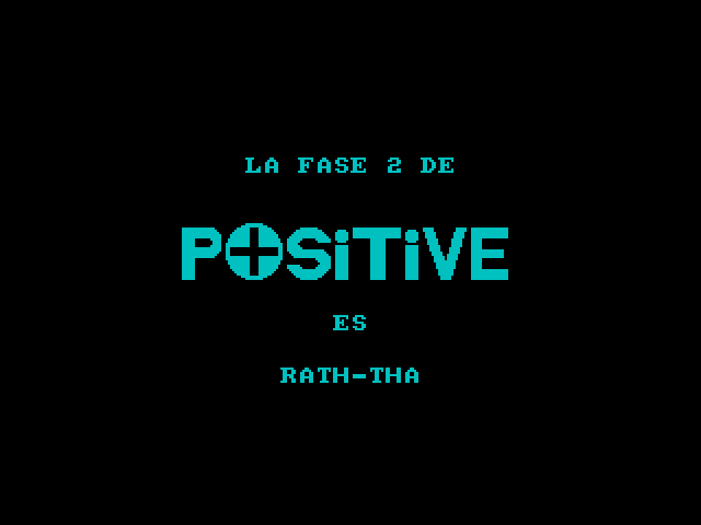 Rath-Tha ZX Spectrum Screenshot: Positive logo screen.