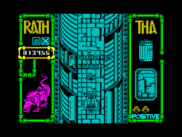 Rath-Tha ZX Spectrum Screenshot: First level completed!