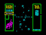 Rath-Tha for ZX Spectrum - Game over.