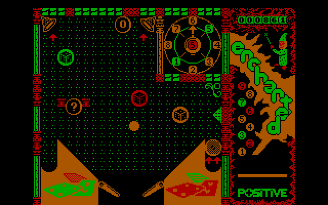 Enchanted IBM PC/Compatibles Screenshot: The ball bounces back down...