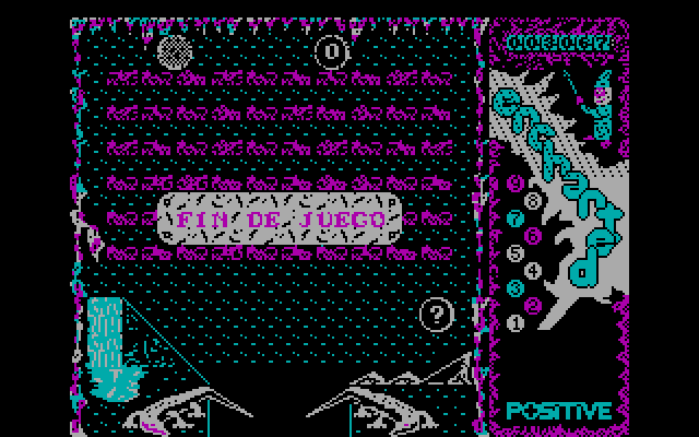 Enchanted IBM PC/Compatibles Screenshot: Game over.