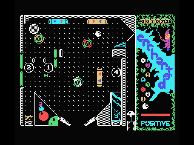 Enchanted MSX Screenshot: Hit targets for points and to transition to other screens.