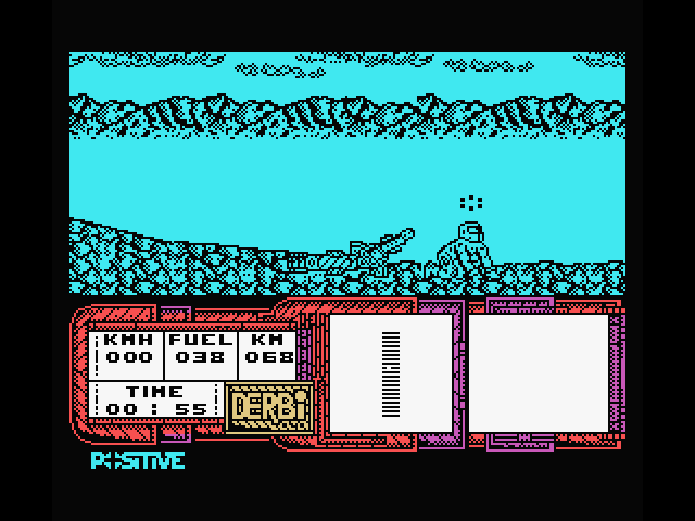 African Trail Simulator MSX Screenshot: Oops, I crashed...