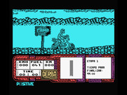 African Trail Simulator for MSX - Game start.