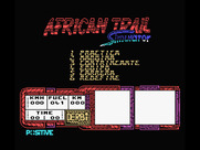 African Trail Simulator for MSX - Main menu.