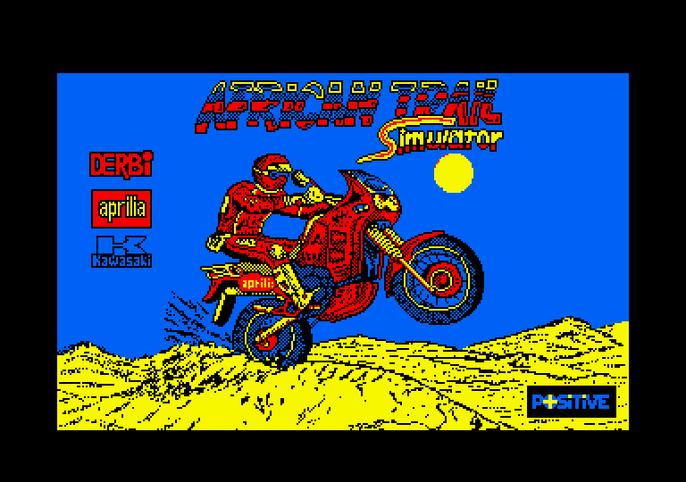 African Trail Simulator Amstrad CPC Screenshot: Loading screen.