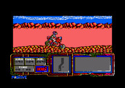African Trail Simulator for Amstrad CPC - Racing over over hilly terrain...