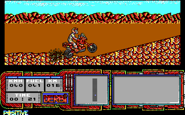 African Trail Simulator IBM PC/Compatibles Screenshot: The race begins...