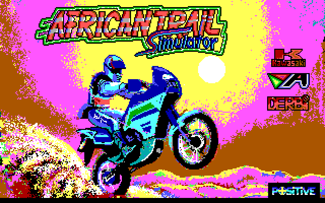 African Trail Simulator IBM PC/Compatibles Screenshot: Loading screen.