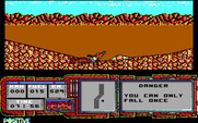 African Trail Simulator for IBM PC/Compatibles - Another crash; I can only fall once more and then it's game over!