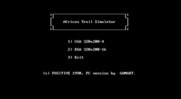 African Trail Simulator for IBM PC/Compatibles - Graphics selection menu.