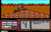 African Trail Simulator for IBM PC/Compatibles - At the top of a hill...