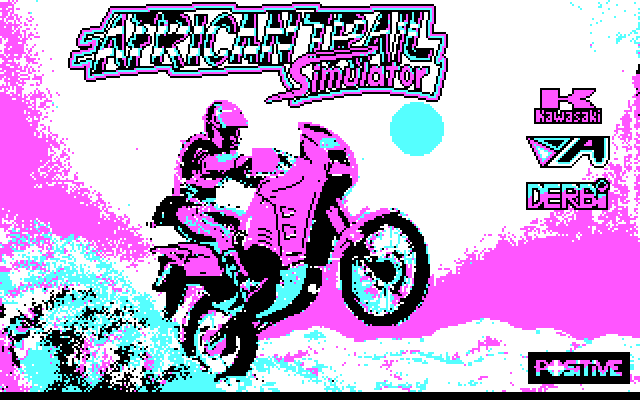 African Trail Simulator IBM PC/Compatibles Screenshot: Loading screen.