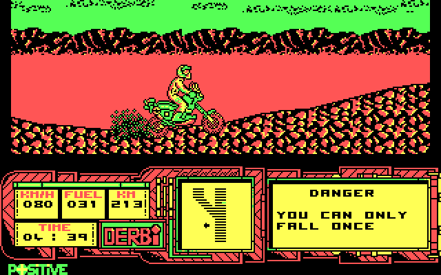 African Trail Simulator IBM PC/Compatibles Screenshot: The race continues!