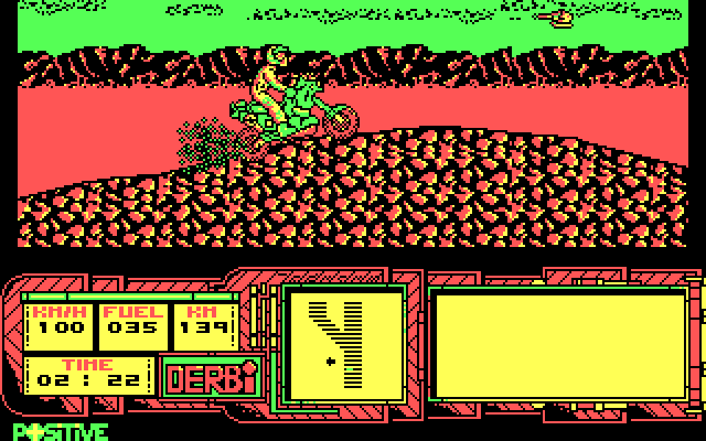African Trail Simulator IBM PC/Compatibles Screenshot: At the top of the next hill...