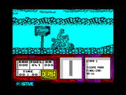 African Trail Simulator for ZX Spectrum - Game start.