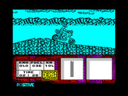 African Trail Simulator for ZX Spectrum - On top of a hill again; don't crash on the way back down!