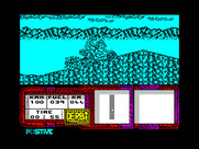 African Trail Simulator for ZX Spectrum - Racing over a hill!