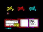 African Trail Simulator for ZX Spectrum - Select a bike.