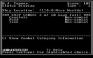 Star Saga: One - Beyond the Boundary for IBM PC/Compatibles - Status screen.