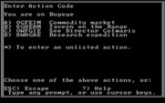Star Saga: One - Beyond the Boundary for IBM PC/Compatibles - Enter an action code...