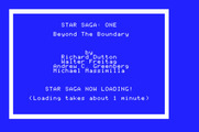 Star Saga: One - Beyond the Boundary for Apple IIgs - Loading screen.