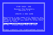 Star Saga: One - Beyond the Boundary for Apple IIgs - Begin a new game? This will overwrite any games in progress...