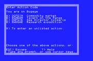 Star Saga: One - Beyond the Boundary for Apple IIgs - Enter an action code.