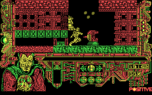 Amo del Mundo IBM PC/Compatibles Screenshot: Running from an opponent...