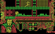 Amo del Mundo for IBM PC/Compatibles - Running along the upper platform to evade some enemies...