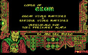 Amo del Mundo for IBM PC/Compatibles - Credits screen.