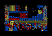 Amo del Mundo for Amstrad CPC - Continuing through the first level...