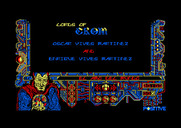 Amo del Mundo for Amstrad CPC - Credits screen.