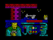 Amo del Mundo for ZX Spectrum - Blasting an opponent!