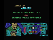 Amo del Mundo for MSX - Credits screen.