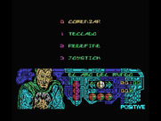 Amo del Mundo for MSX - Main menu.